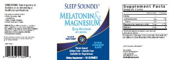 Sleep Soundly Melatonin & Magnesium Natural Strawberry Flavor - supplement