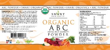 Smart Organics Organic A B C (Apple, Beet, Carrot) Powder - supplement