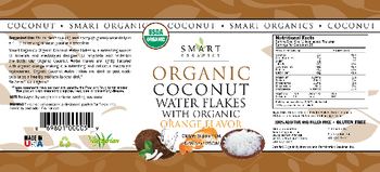 Smart Organics Organic Coconut Water Flakes With Organic Orange Flavor - supplement