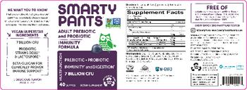 SmartyPants Adult Prebiotic and Probiotic Immunity Formula Blueberry - supplement