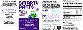 SmartyPants Adult Probiotic Complete Blueberry - supplement