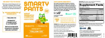 SmartyPants Adult Probiotic Complete Lemon Creme - supplement