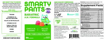 SmartyPants Bariatric A.M. Formula - supplement