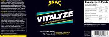 SNAC Nutrition Vitalyze - supplement
