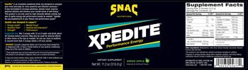 SNAC Nutrition XPedite Green Apple - supplement