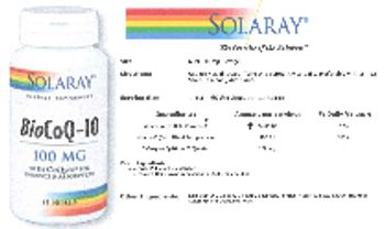 Solaray BioCoQ-10 100 mg - supplement