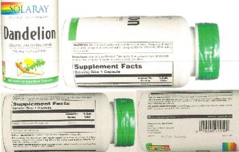 Solaray Dandelion 520 mg - supplement