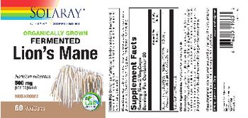 Solaray Fermented Lion's Mane 500 mg - supplement