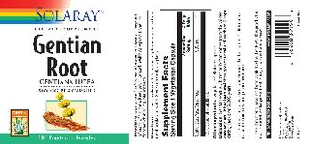 Solaray Gentian Root 500 mg - supplement