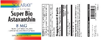 Solaray Super Bio Astaxanthin 8 mg - supplement
