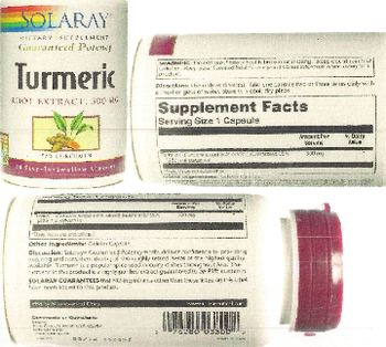 Solaray Turmeric Root Extract, 300 mg - supplement