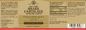 Solgar 100% Pure Shark Cartilage - supplement