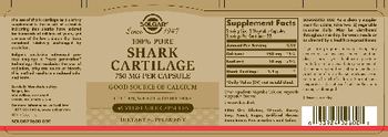 Solgar 100% Pure Shark Cartilage - supplement