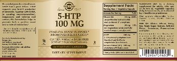 Solgar 5-HTP 100 mg - supplement