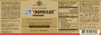 Solgar ABC Dophilus Powder - supplement