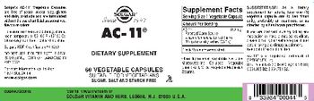 Solgar AC-11 - supplement