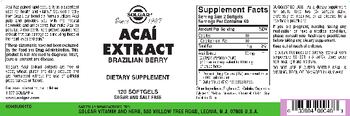 Solgar Acai Extract - supplement
