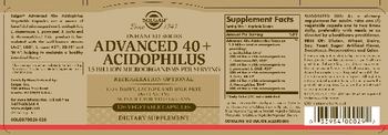 Solgar Advanced 40+ Acidophilus - supplement