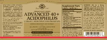 Solgar Advanced 40+ Acidophilus - supplement