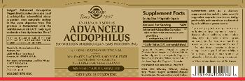Solgar Advanced Acidophilus - supplement
