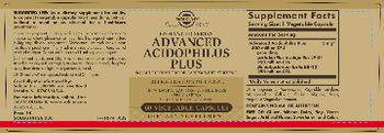 Solgar Advanced Acidophilus Plus - supplement