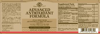 Solgar Advanced Antioxidant Formula - supplement