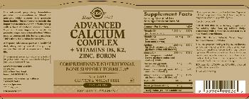 Solgar Advanced Calcium Complex - supplement