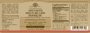 Solgar Advanced Multi-Billion Acidophilus - supplement