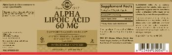 Solgar Alpha-Lipoic Acid 60 mg - food supplement
