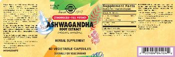 Solgar Ashwagandha Root Extract - herbal supplement
