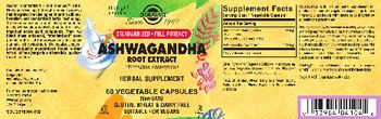 Solgar Ashwagandha Root Extract - herbal supplement