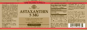 Solgar Astaxanthin 5 mg - supplement