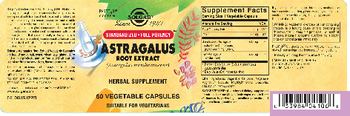 Solgar Astragalus Root Extract - herbal supplement