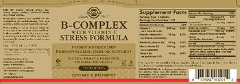 Solgar B-Complex with Vitamin C Stress Formula - supplement