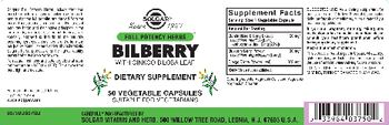 Solgar Bilberry - supplement