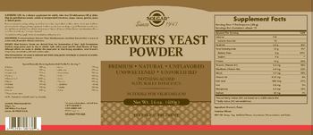 Solgar Brewer's Yeast Powder - supplement