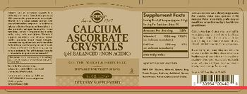 Solgar Calcium Ascorbate Crystals - supplement