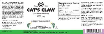 Solgar Cat's Claw 1000 mg - supplement