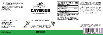 Solgar Cayenne - supplement