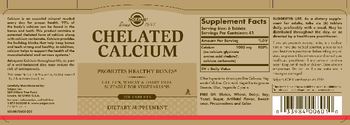 Solgar Chelated Calcium - supplement