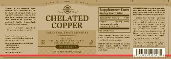 Solgar Chelated Copper - supplement