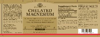 Solgar Chelated Magnesium - supplement