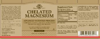 Solgar Chelated Magnesium - supplement