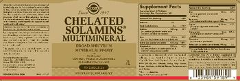 Solgar Chelated Solamins Multimineral - supplement