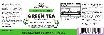 Solgar Chinese Green Tea - supplement