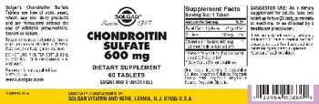 Solgar Chondroitin Sulfate 600 mg - supplement