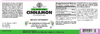 Solgar Cinnamon - supplement
