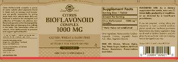 Solgar Citrus Bioflavonoid Complex 1000 mg - supplement