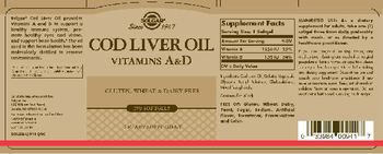 Solgar Cod Liver Oil - supplement