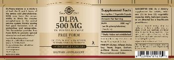 Solgar DLPA 500 mg - supplement